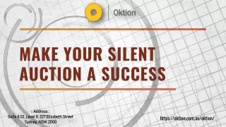 Make Your Silent Auction a Success