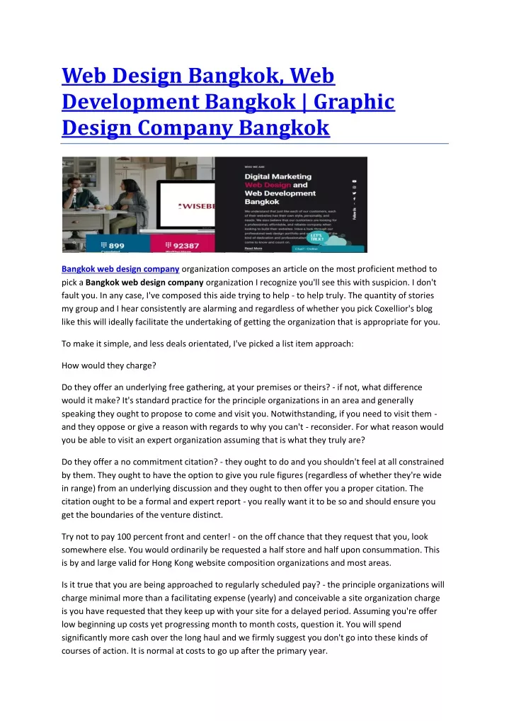 web design bangkok web development bangkok