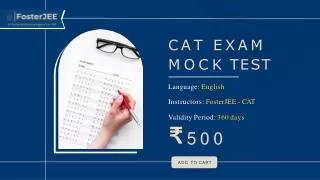 CAT exam mock tect
