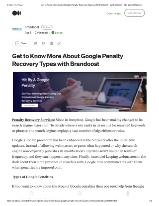 Google Penalty Expert