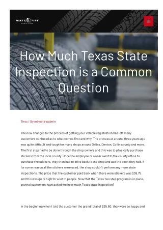 Texas Car Inspection