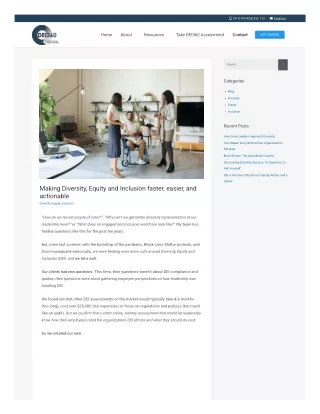 Making Diversity, Equity and Inclusion Faster, Easier, and Actionable
