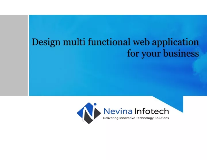 design multi functional web application for your business