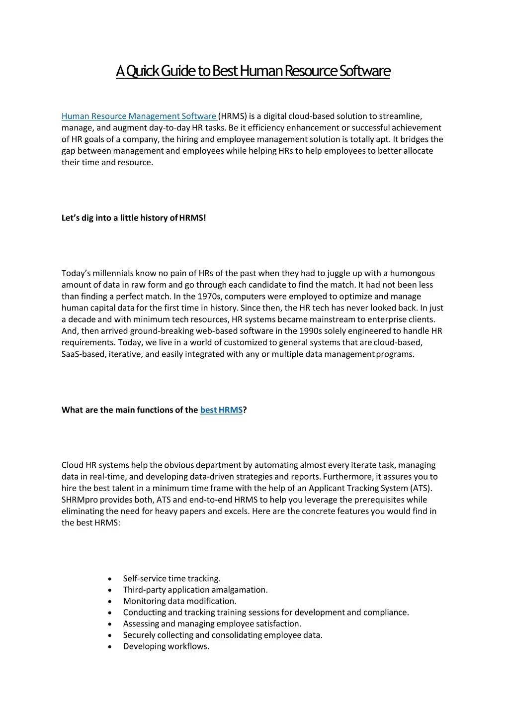 PPT - A Quick Guide to Best Human Resource Software PowerPoint ...