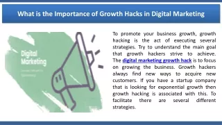 What is the Importance of Growth Hacks in Digital Marketing