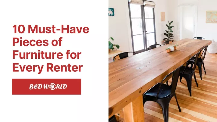 10 must have pieces of furniture for every renter