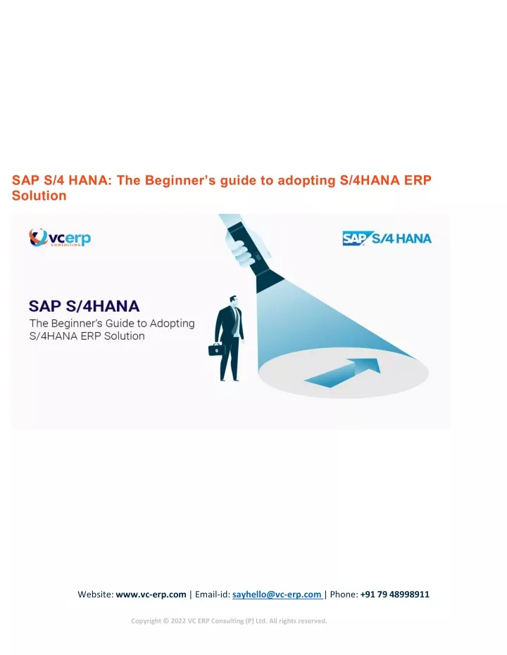 sap s 4 hana the beginner s guide to adopting