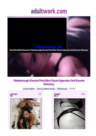 register today for free over 82 verified escorts