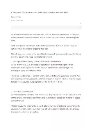 4 reasons why an amazon seller should advertise