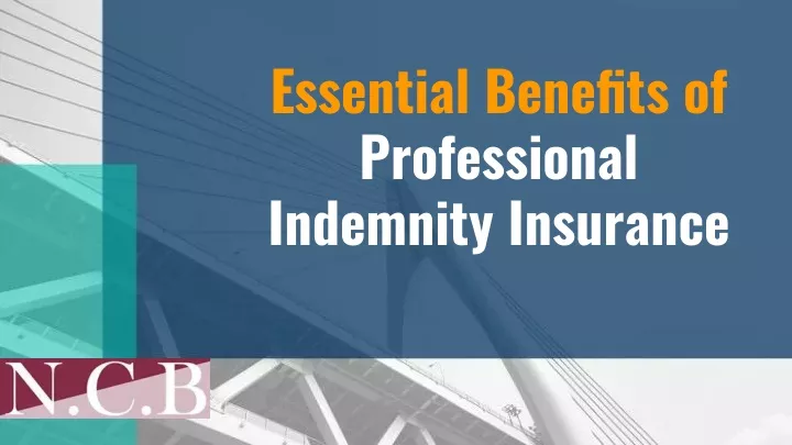 essential benefits of professional indemnity