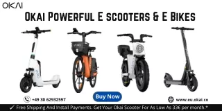 okai powerful e scooters e bikes