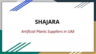 Shajara - Artificial Plants Suppliers in UAE