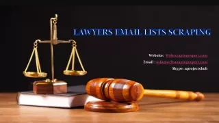 lawyers email lists scraping