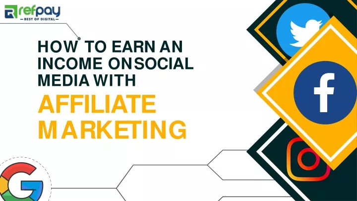 how to earn an income on social media with