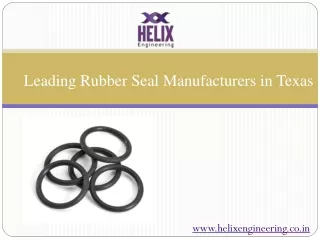 Leading Rubber Seal Manufacturers in Texas