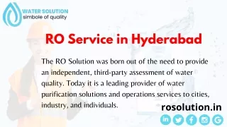RO Service In Hyderabad @9311063610