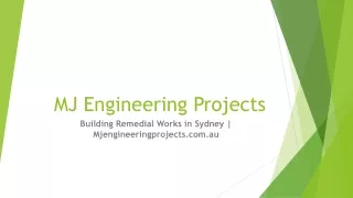 Building Remedial Works in Sydney | Mjengineeringprojects.com.au