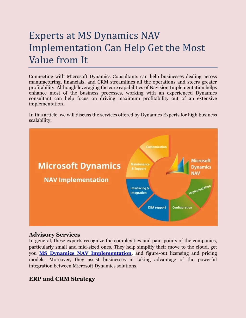 PPT - Experts at MS Dynamics NAV Implementation Can Help Get the Most ...