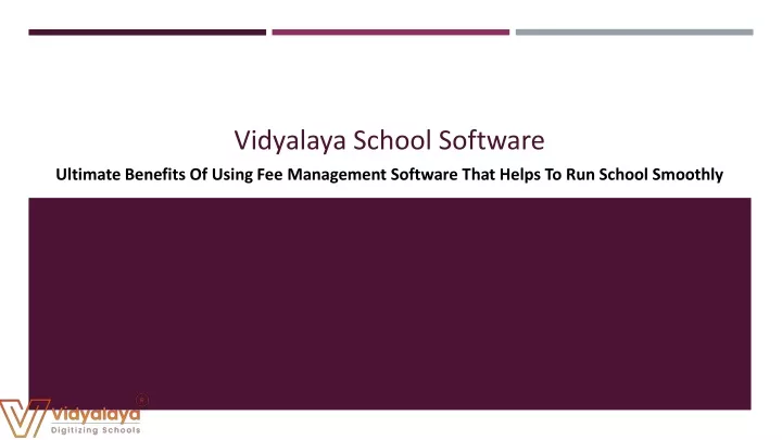 vidyalaya school software