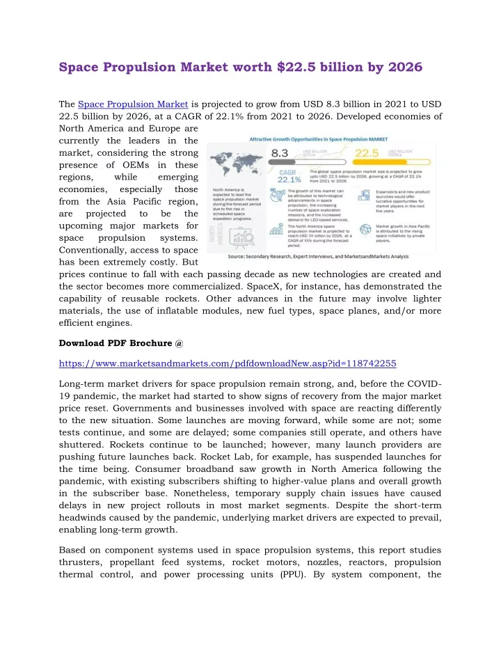 space propulsion market worth 22 5 billion