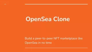 OpenSea Clone - Build a peer-to-peer NFT marketplace like OpenSea in no time