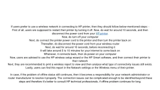 if users prefer to use a wireless network
