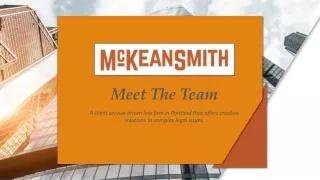 Law Firm Portland_McKean Smith LCC_About Us