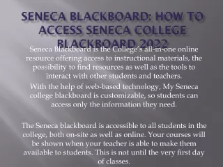 Seneca Blackboard