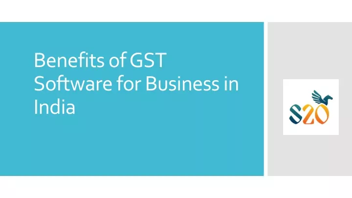 benefits of gst software for business in india