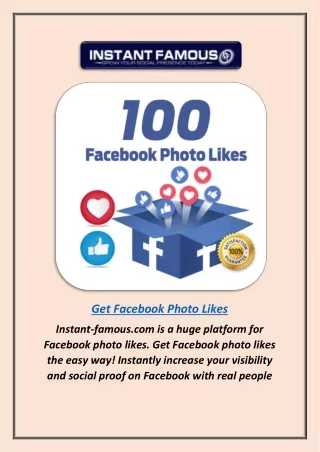 Get Facebook Photo Likes | Instant-famous.com