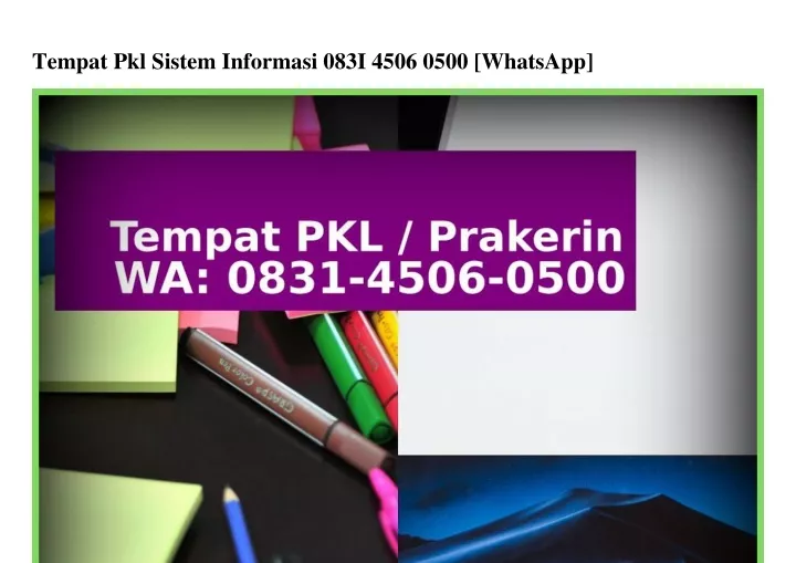 tempat pkl sistem informasi 083i 4506 0500