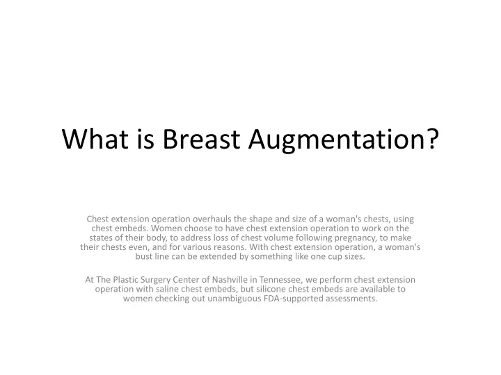 what is breast augmentation