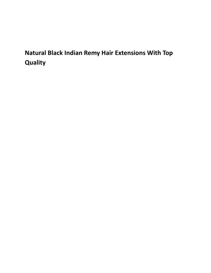 natural black indian remy hair extensions with