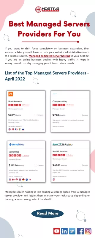 best managed servers providers for you