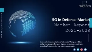 5G In Defense Market Future Demand and Forecast till 2028