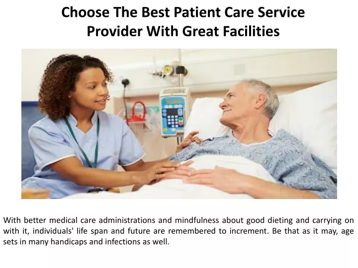 choose the best patient care service provider