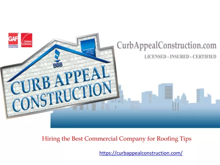 hiring the best commercial company for roofing