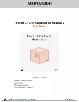 product qr code generator for magento 2 user guide