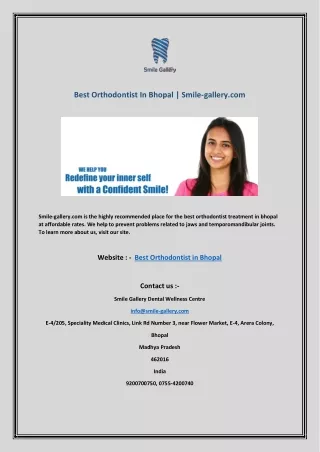 best orthodontist in bhopal smile gallery com