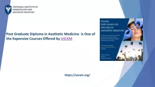 Post graduate diploma in aesthetic medicine 