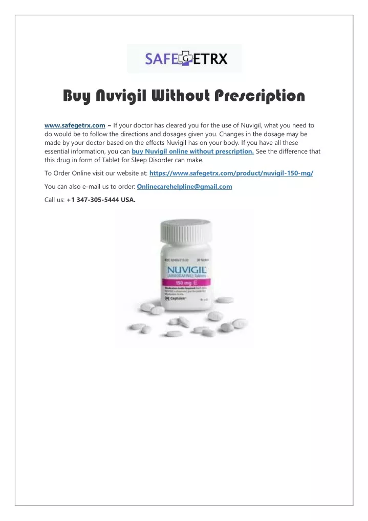 buy nuvigil without prescription