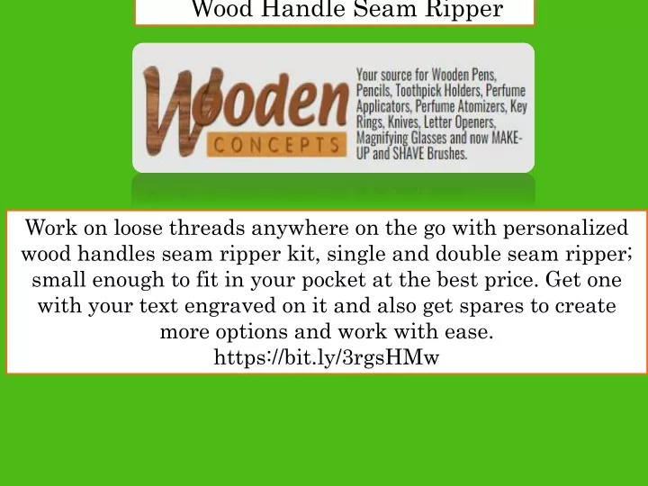 wood handle seam ripper