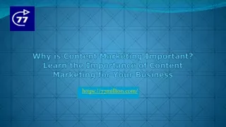 why is content marketing important learn the importance of content marketing for your business