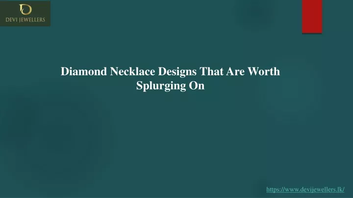 diamond necklace designs that are worth splurging