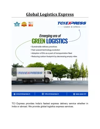 global logistics express