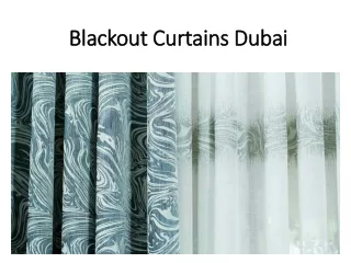 blackout curtains dubai
