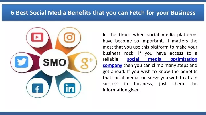 6 best social media benefits that you can fetch