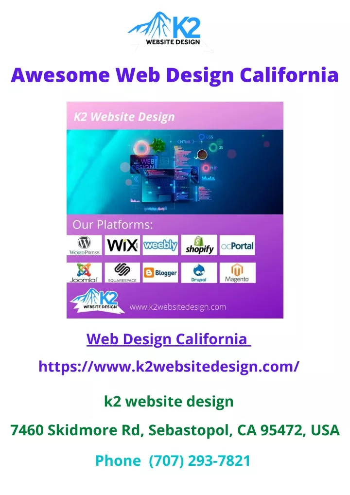 awesome web design california