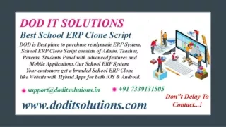 Best Readymade School ERP System - DOD IT SOLUTIONS
