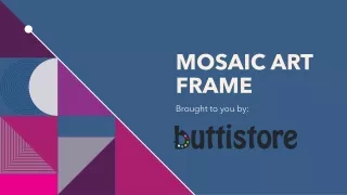 Store all your memories together with Mosaic Art Frame